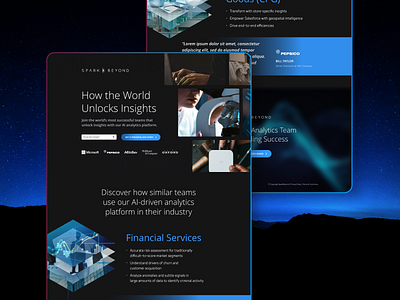 AI Analytics Platform | Personalized Demo Landing Page dark