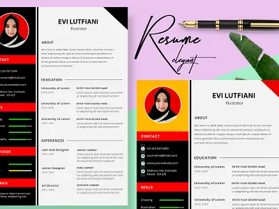 Modern Resume Template CV design graphic design modern resume template cv resume design resume design professional resume design template template template resume cv modern