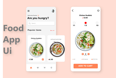 Food Delivery App Design abobe xd branding graphic design ui uiux design ux design