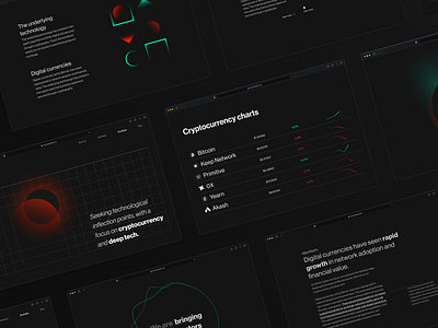 Deep Tech and Crypto Assets VC Firm Concept bitcoin blockchain branding btc crypto crytocurrency deep tech deeptech eth ethereum illustration nft nfts stylescape ui uidesign uxui vc venture capital webdesign