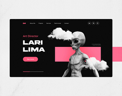 Personal Portfolio Website Design design homepage landing page ui ux web webdesign website