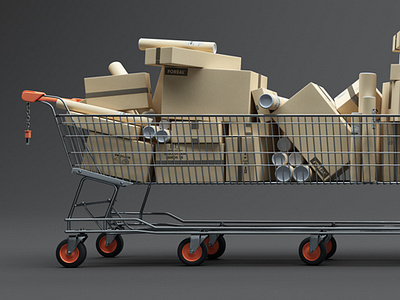 Shopping Rush 3d foreal illustration