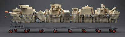 Shopping Rush 3d foreal illustration