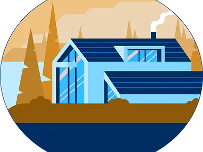 Aesthetic House Illustration figma figmadesign figmaillustration graphic design houseillustration illustration learndesign motivation