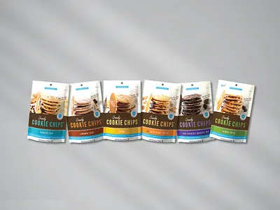 Cookie Chips Packaging art direction branding food packaging graphic design package design packaging