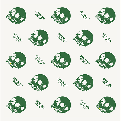 Skull Pattern branding golf graphic design pattern skull
