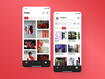 Pinterest App Redesign app redesign design mobile mobileapp pinterest redesign trend ui ui design uidesign uiux ux uxdesign