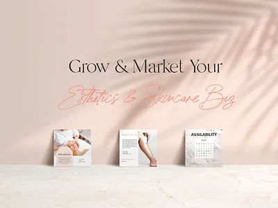 Esthetician Skincare Templates For Canva