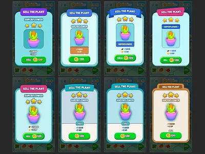 Pop-ups for a Hypercasual Mobile Game app app design design game game art hypercasual hypercasual game illustration mobile game ui ux