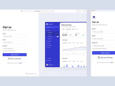 SaaS sign up page — Untitled UI b2b clean ui create account dashboard design system figma log in login minimal minimalism saas sign up signup split page ui kit web design