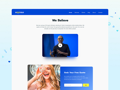 Hooyah Vision app branding design illustration ui ux vector