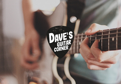 Dave's guitar corner adobe illustrator branding design graphic design graphic desinger illustration logo logotype vector