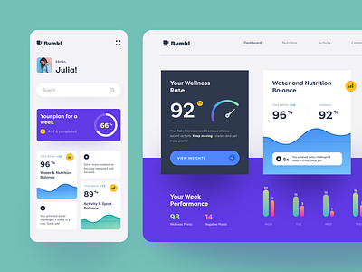 Rumbl App application design interface startup ui ux