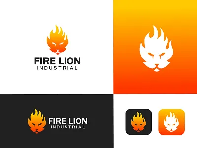 Fire+Lion logo branding design fire logo graphic design industrial logo lion logo logo logo branding logo art logo artist logo design logo designer logo inspiration logo maker logos professional logo