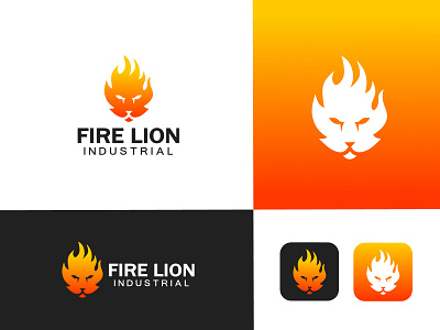 Fire+Lion logo branding design fire logo graphic design industrial logo lion logo logo logo branding logo art logo artist logo design logo designer logo inspiration logo maker logos professional logo