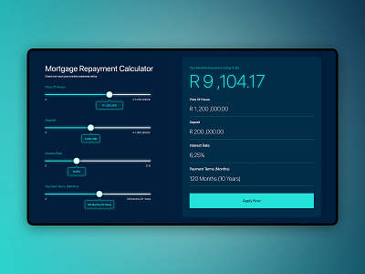 Finance Calculator Landing page branding design illustration interaction logo ui ux vector web design xd