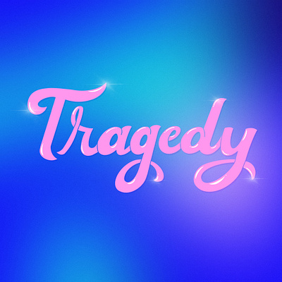 Tragedy calligraphy graphic design hand lettering lettering procreate