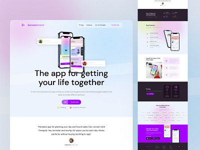 Telehealth App Landing Page | UI Design appdesign apppromo branding design landing page ui uidesign uiux uiuxdesign uxdesign