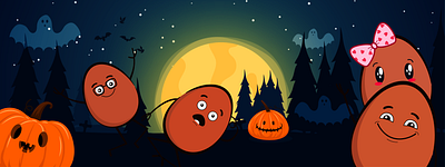 Spooky | Weekly Warm-up animation dailylogochallenge design dribbble graphicdesign illustration illustrator vector warm up weekly