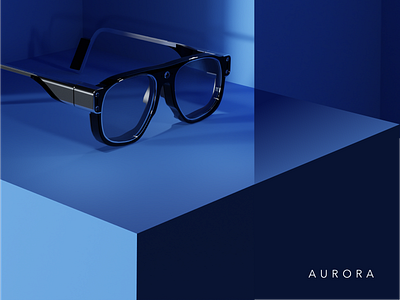 Aurora AR Glasses. 3d ar augmented branding design industrialdesign reality tech