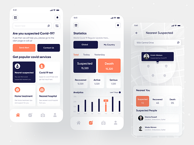 Covid Alert Mobile App alert app app case study case study clinic covid19 health app health case study health industry healthcare hospital hospitality medical medical industry medicine mobile mobile app pandemic syed roni ui ux