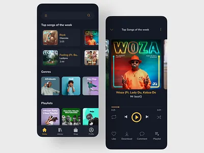 NitroMusic App app design figma graphic design ui ux