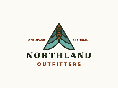 Northland Outfitter Logo Redesign adventure campground camping campingoutfitter canoe compass greatlakes logo logodesign logoredesign michigan nature north northland outdoors outfitter outfitters river upperpeninsula water