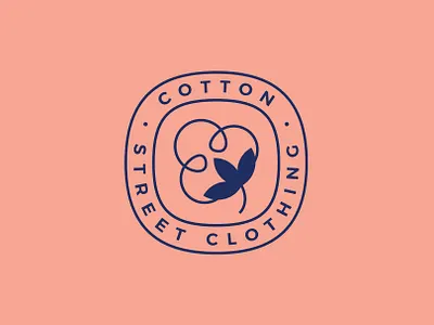 Cotton Street Clothing bio branding business name cotton craft custom design graphic design identity illustration instagram logo media organic organic cotton professional typeface vector work