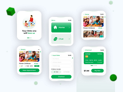 Childcare App | Smart Watch App activity app apple watch baby booking app care childcare app childcare smart watch app children clean daycare family app iwatch kids app online smartwatch statistics tracker uiux watch