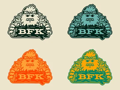 BigFoot Kick headgear apparel hat design illustration logo merch nathan walker