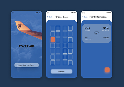 Boarding Pass app design ui ux