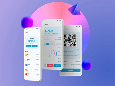 Cryptocurrency exchange animation design ui ux