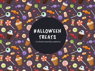 Halloween Treats Free Vector Seamless Pattern backgrund design food foods free freebie graphics halloween hallowen helloween meal meals party pattern patterns pumpkin vector