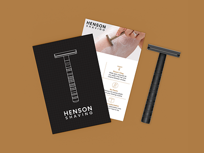 Shaving Razor Postcard graphic design henson print razors shave