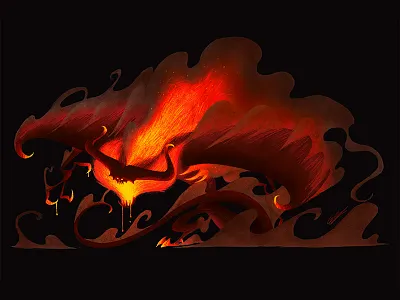 BALROG balrog character character design design drawing fanart illustration illustration art lord of the rings tolkien