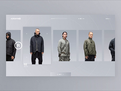 Tech Ninja Outfit - Showcase site pt.2 abstract animation branding capsule cyber cyberpunk error fashion horizontal interaction light luxury minimal product sci fi scroll tech techno ui view