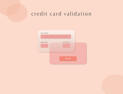 Credit card validation art branding design illustration ui ux vector