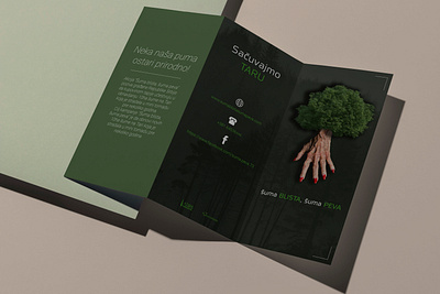 Leaflet - front side design designed leaflet graphic design illustrator leaflet logo photoshop tree