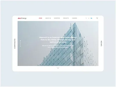 Website for Juru Energy animation energy motion graphics solar ui ux website