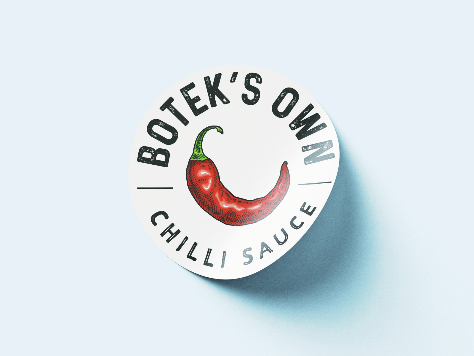 BOTEKS CHILLY branding design print sticker vector