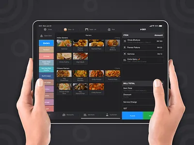 Restaurant POS animation app design apple branding design fb food free illustration invite ipad menu order point of sale pos restaurant saas ui ux