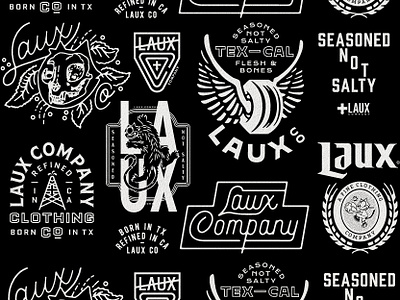 Laux Merch Assets badge brand branding california clothing clothing line felix line long beach merch merchandise punk rock skateboarding streetwear t-shirt