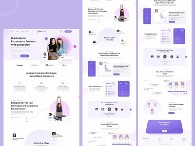 Solutions Landing Page clean design creative graphic design landing page ui ux design web design website