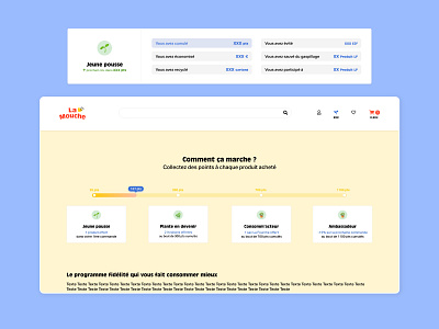 Loyalty program page for La Mouche adobe xd adobexd design figma gamification illustration loyalty program sketch ui ui design ux ux design uxui