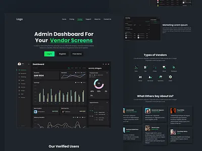 Muutos Website Project Vendor Page clean minimal project ui ui design vendor