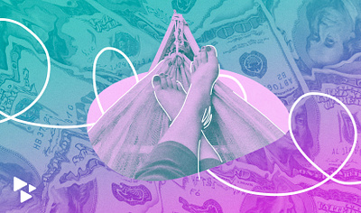 Passive Income – Blog Header blog collage income money photoshop purple teal