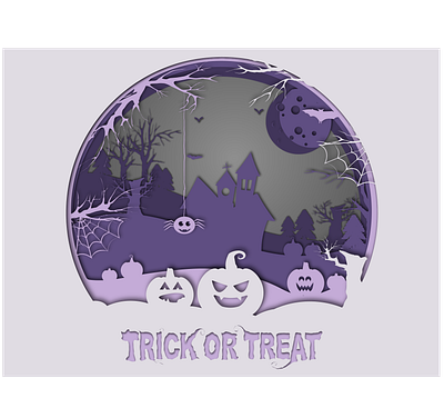 Halloween 2021 art graphic design halloween illustration papercut vector