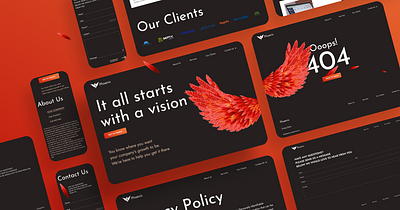 Phoenix Industries| Landing page, UX/UI design concept design graphic design illustration mobile ui uiux ux web website