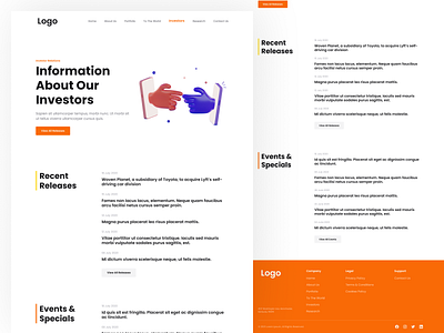 Crown Automation Project Investors Page clean minimal ui ui design