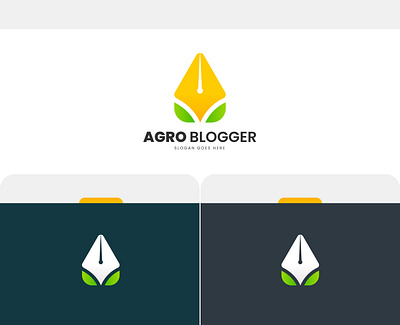 Agro Blogger Logo Design branding design icondesign illustration lettering logo logo design typography typography logo ui vector